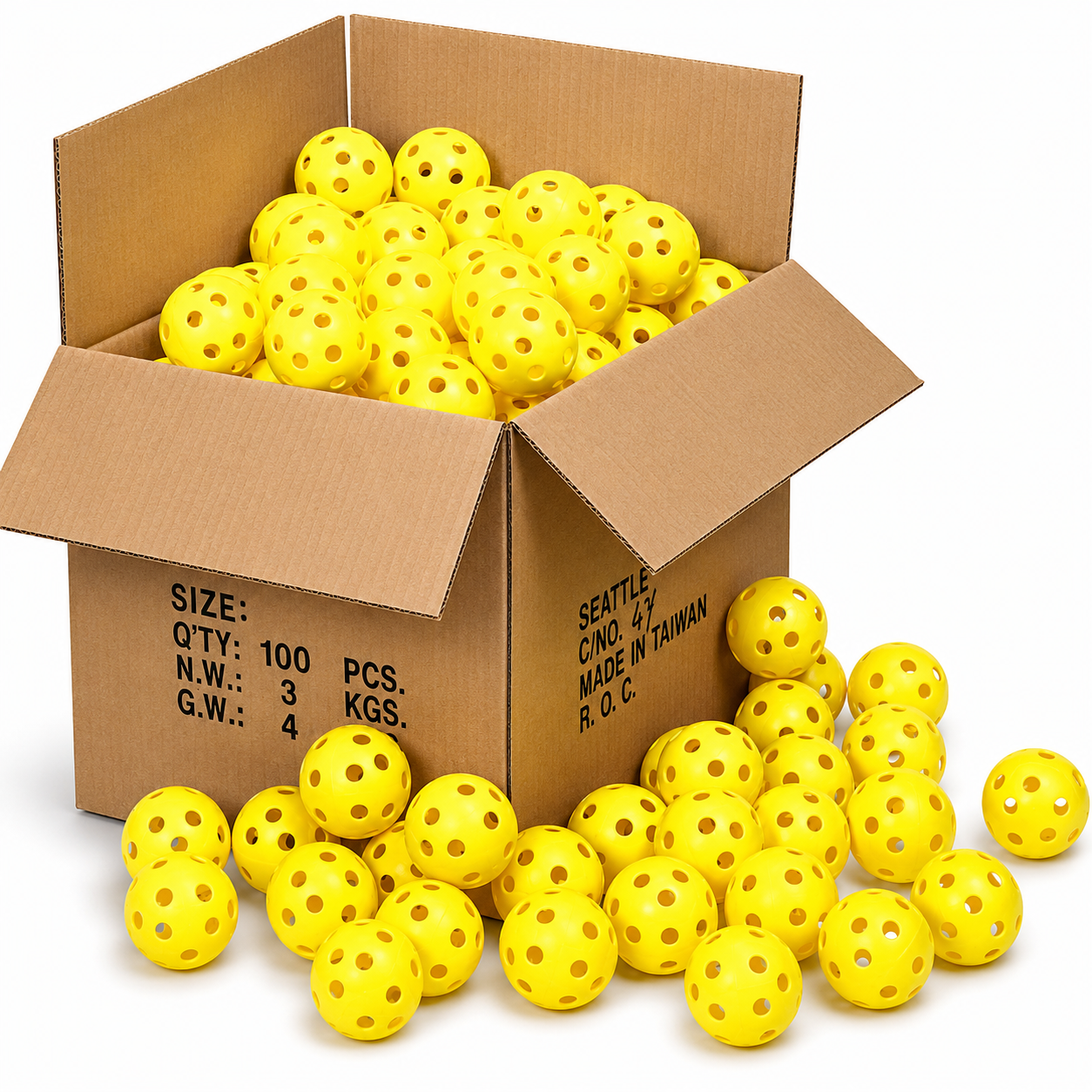 Plastic 9 Baseball - Box of 100