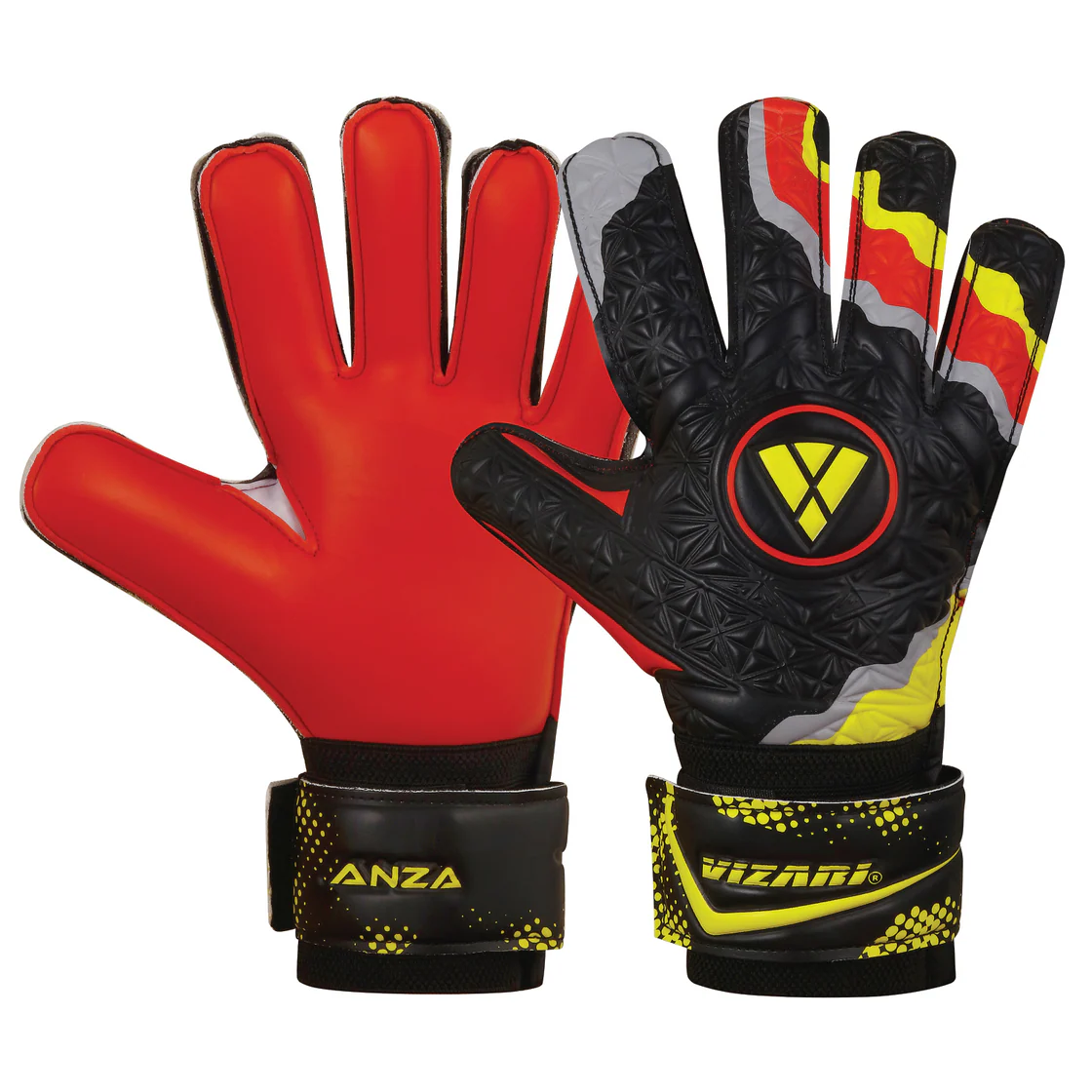 Vizari ANZA F.P. Goalkeeping Gloves - Black/Red