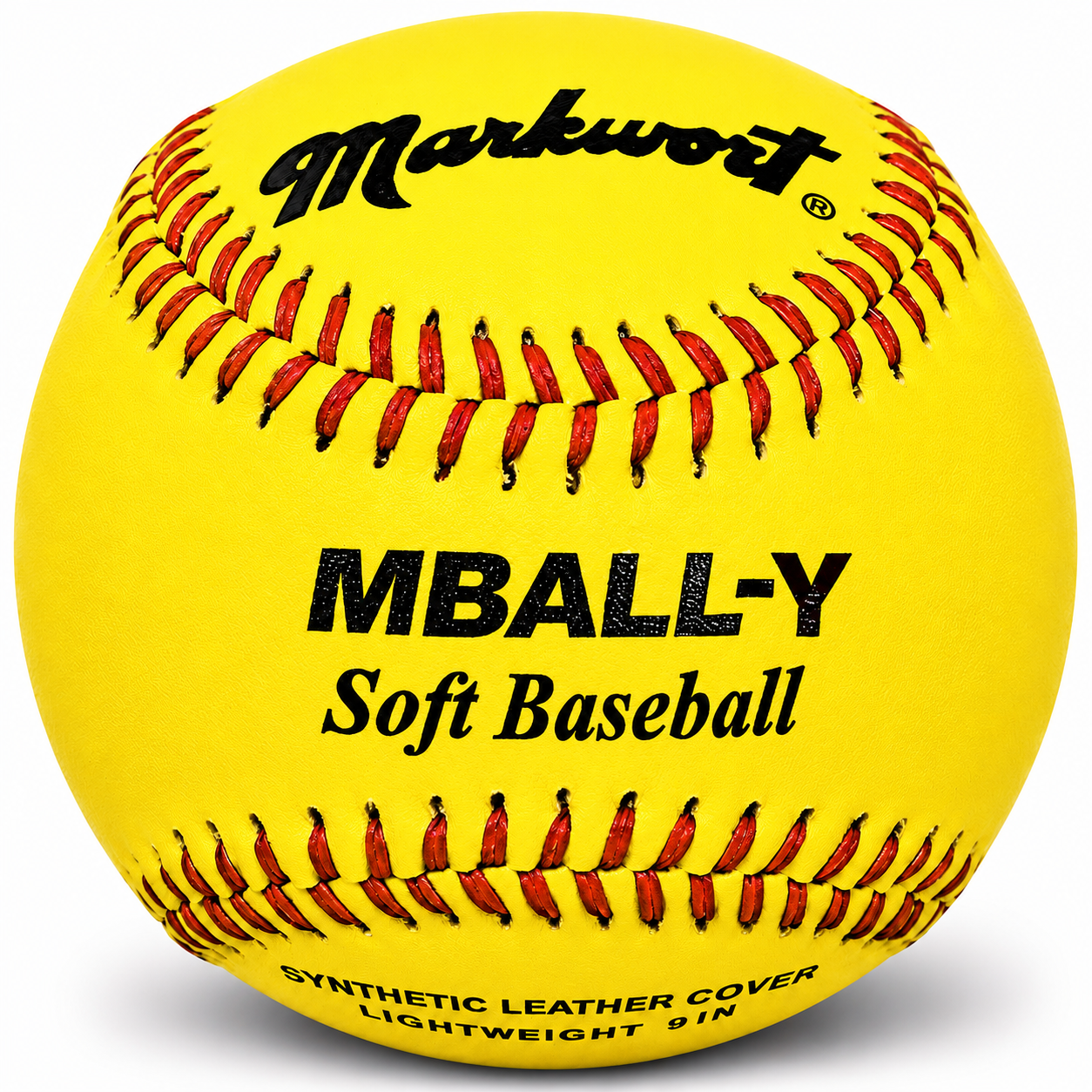 Markwort Soft Lightweight Baseball - 9 - 2.5oz - Yellow - Dozen