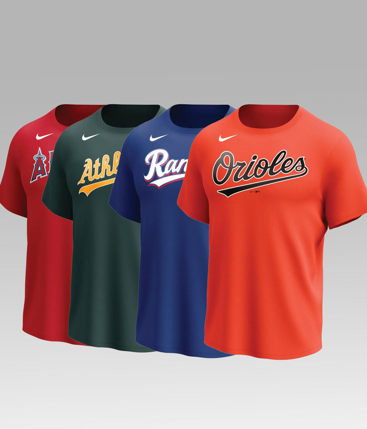 MLB Nike shirts distributed by Markwort Sporting Goods.