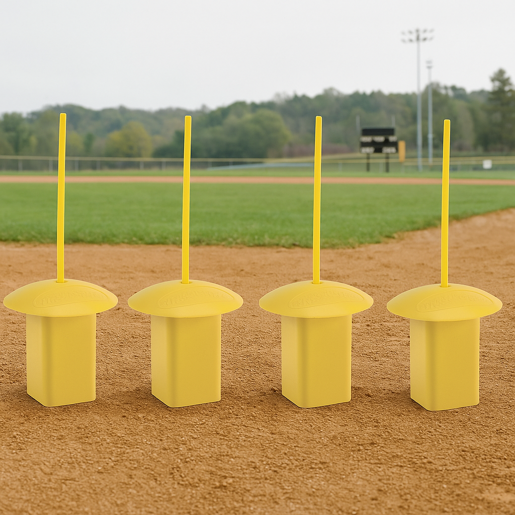 Markwort Yellow Base Plug with Yellow Indicator - 4 Pack