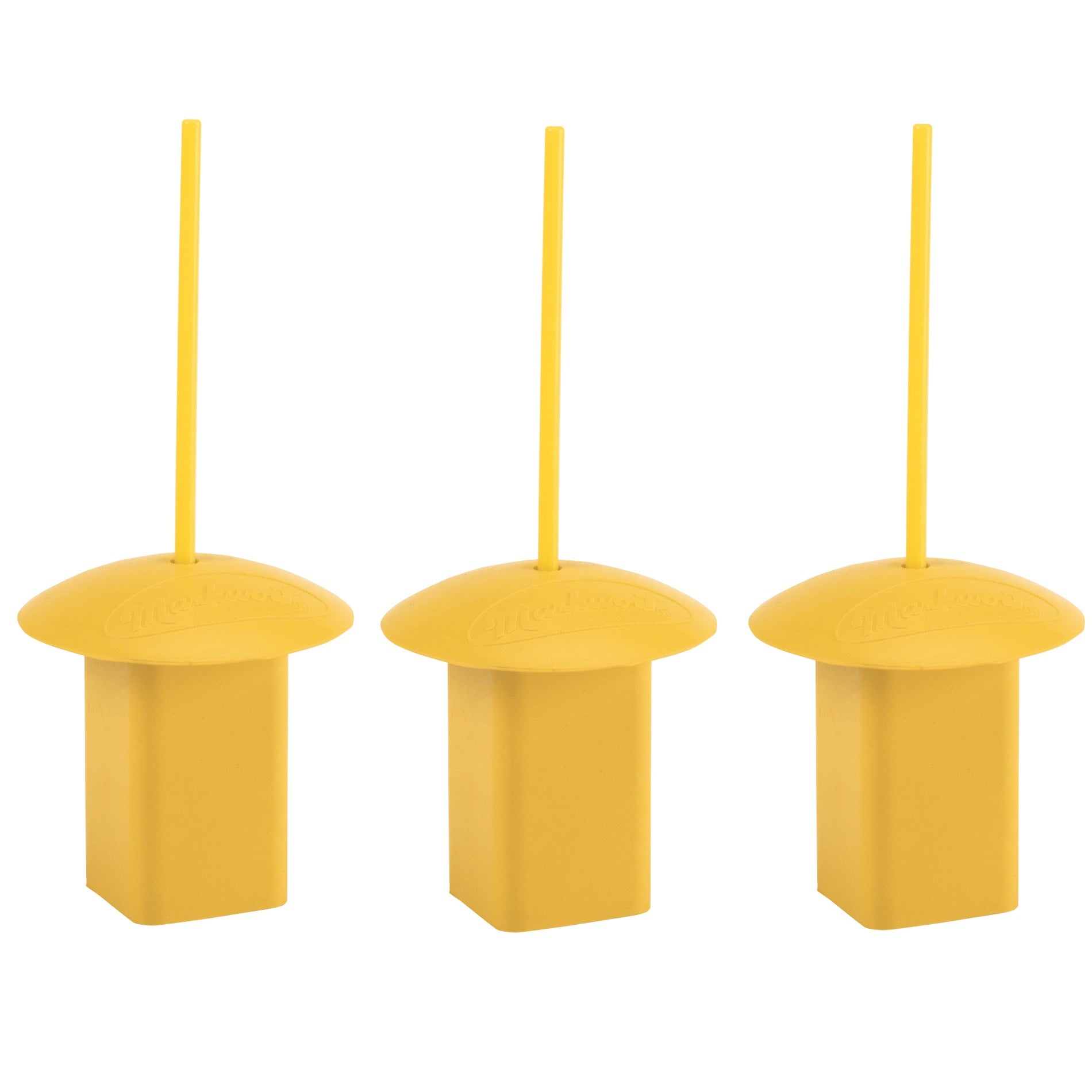 Markwort Yellow Baseplug With Yellow Indicator - 3 Pack