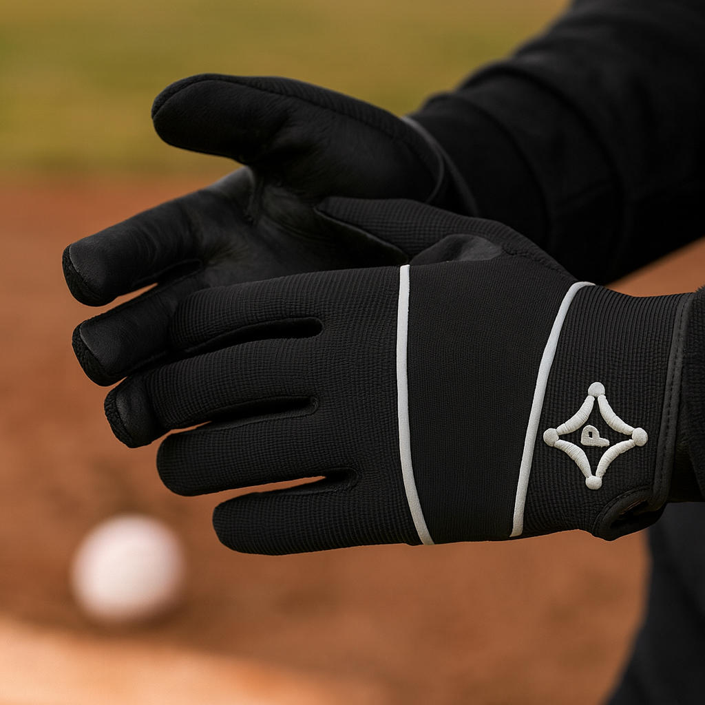 PalmGard® Coach's Winter Gloves - Adult - Black w/Grey