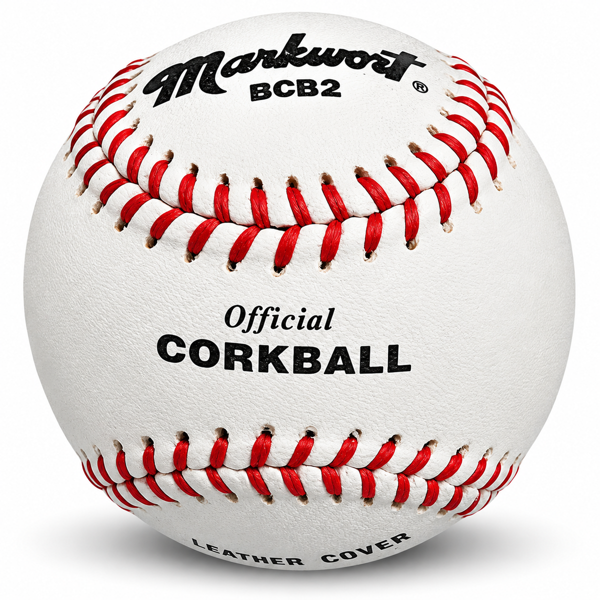 Markwort Official Corkball White Leather Individual Box - Dozen