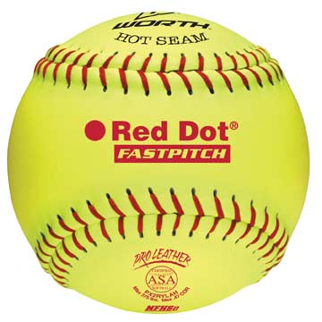 Worth 12" Red Dot Fastpitch Softball