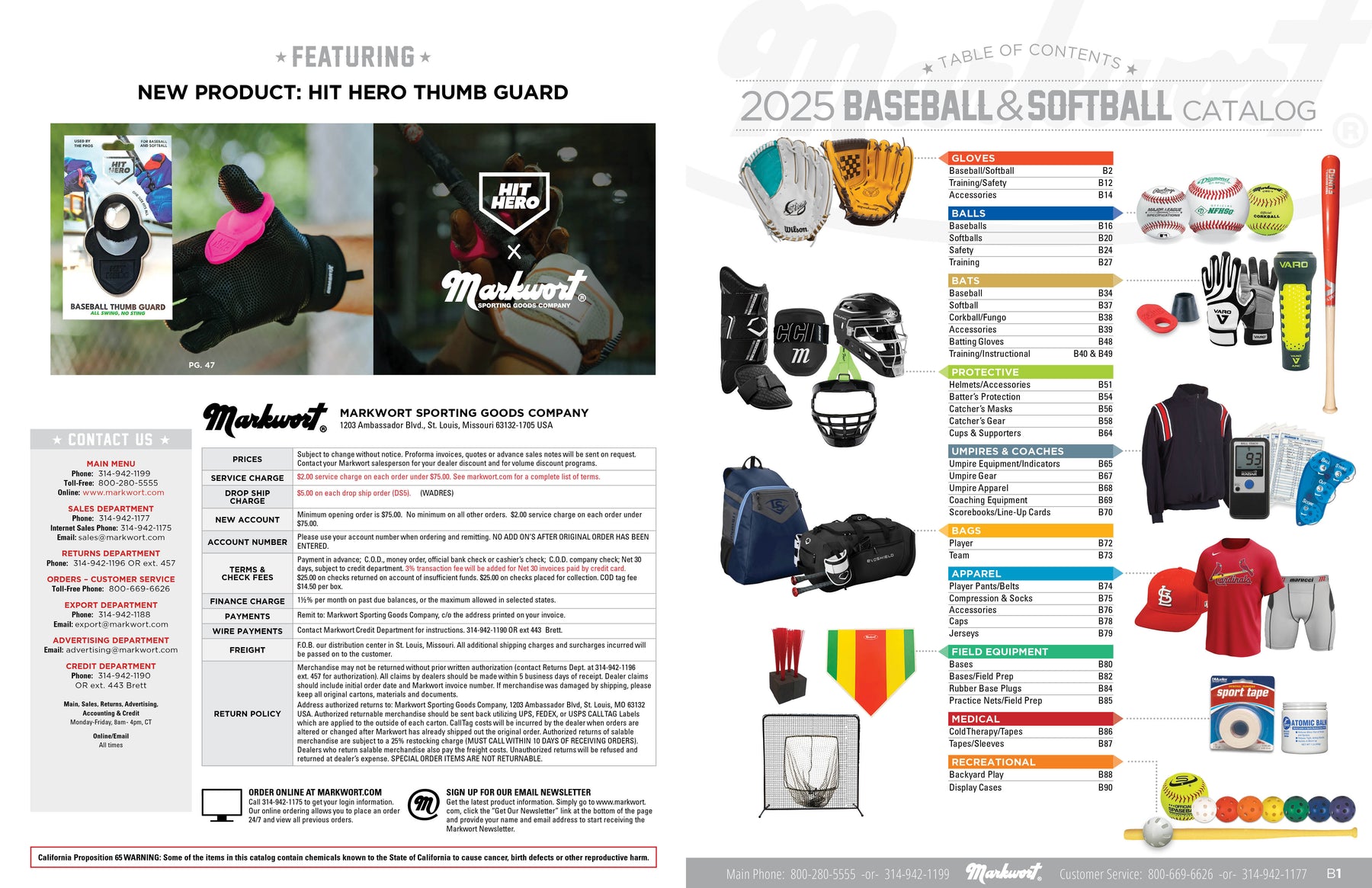 2025 Markwort Baseball Catalog