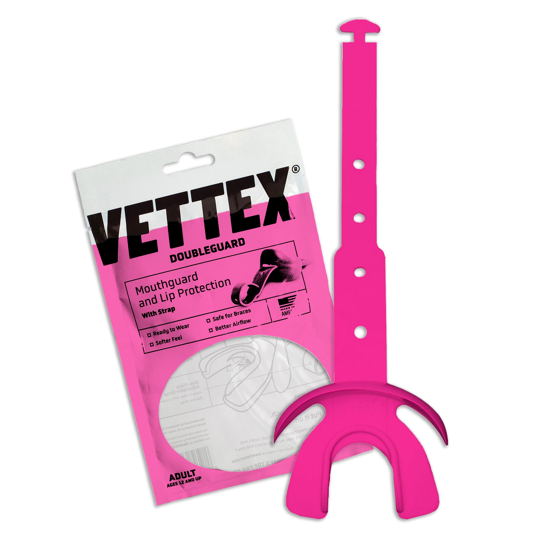 Vettex Doubleguard Mouthguard with Lip Protection - Adult