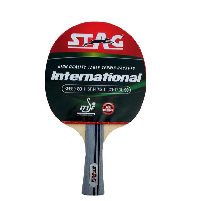 Stag International Table Tennis Racket w/Flared Handle