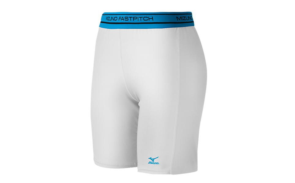 Mizuno Women's Low Rise Compression Sliding Shorts White