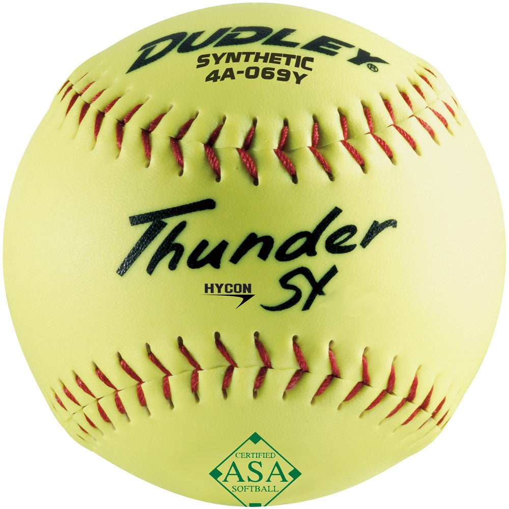 Dudley Thunder Hycon 12 Red Stitch ASA Softball