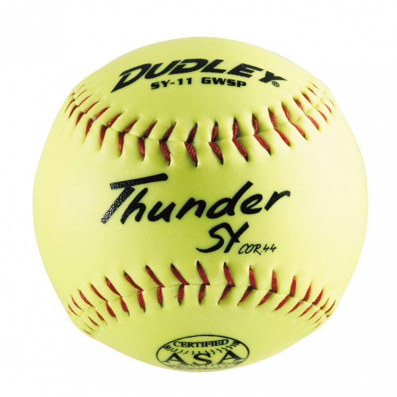 Dudley SY11 GWSP ASA Synthetic Yellow Softball 44/375