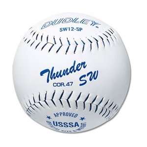 Dudley SW12SP USSSA Synthetic Softball .47c - White