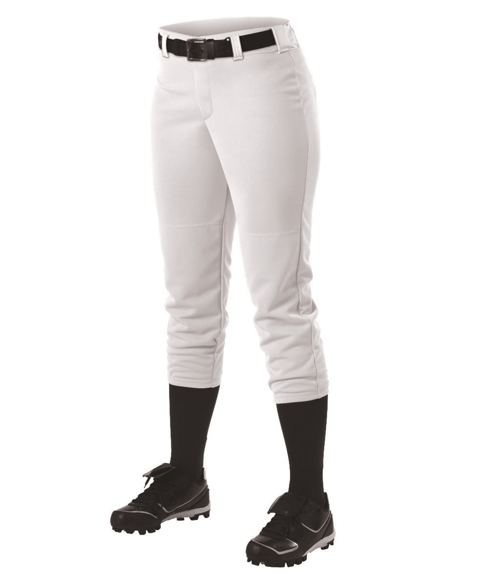 Alleson Girls' Fastpitch Softball Pants - White