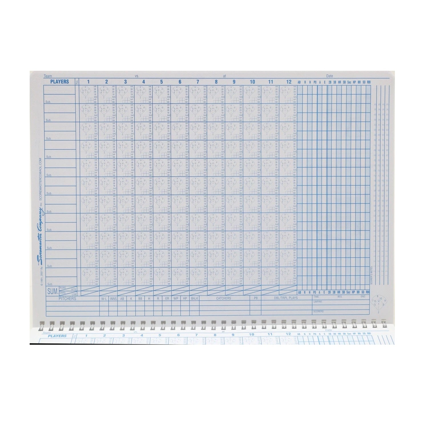 Original Scoremaster Scorebook