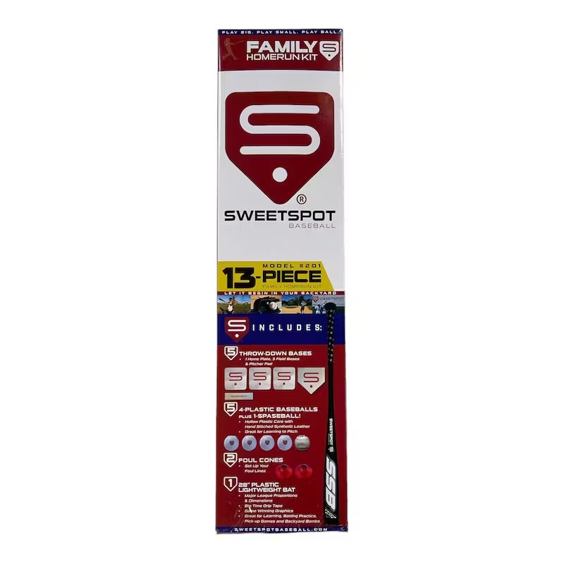 SweetSpot Family Baseball Homerun Kit - 13 Pieces