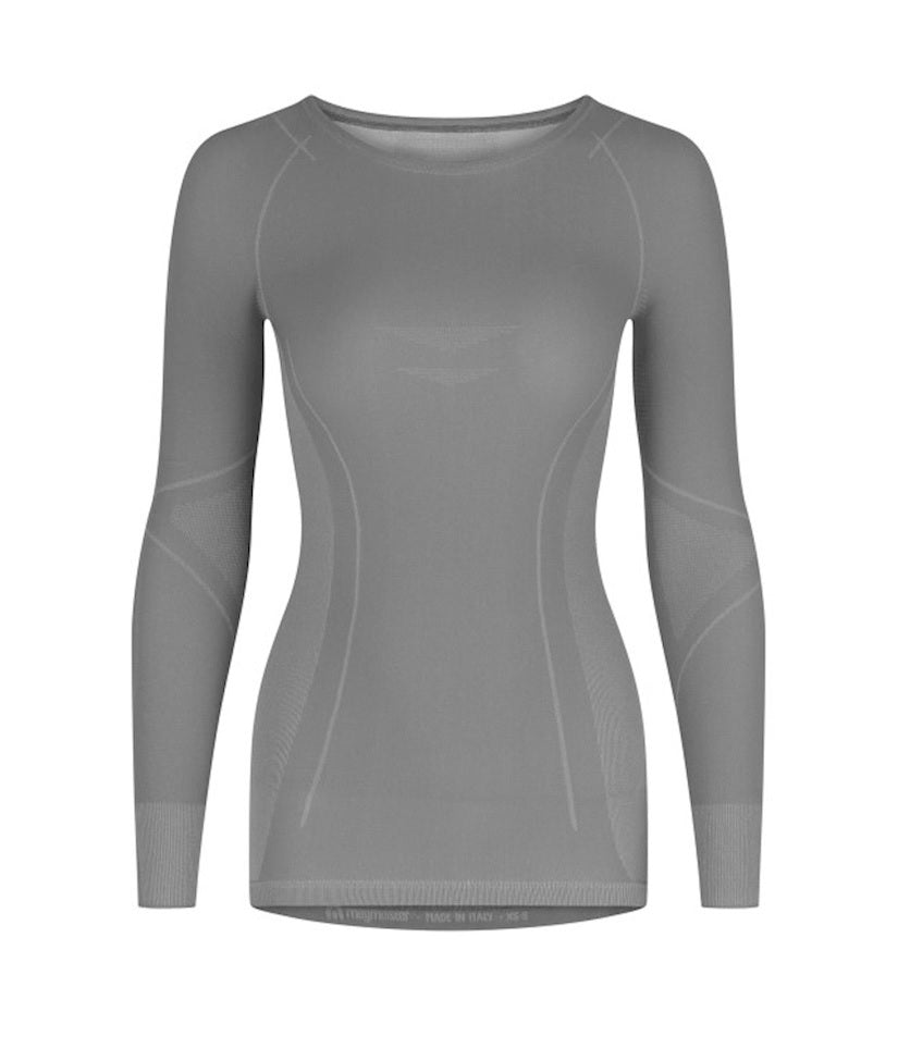 Megmeister Drynamo Hi-Performance Long Sleeve Base Layer - Women's - Grey