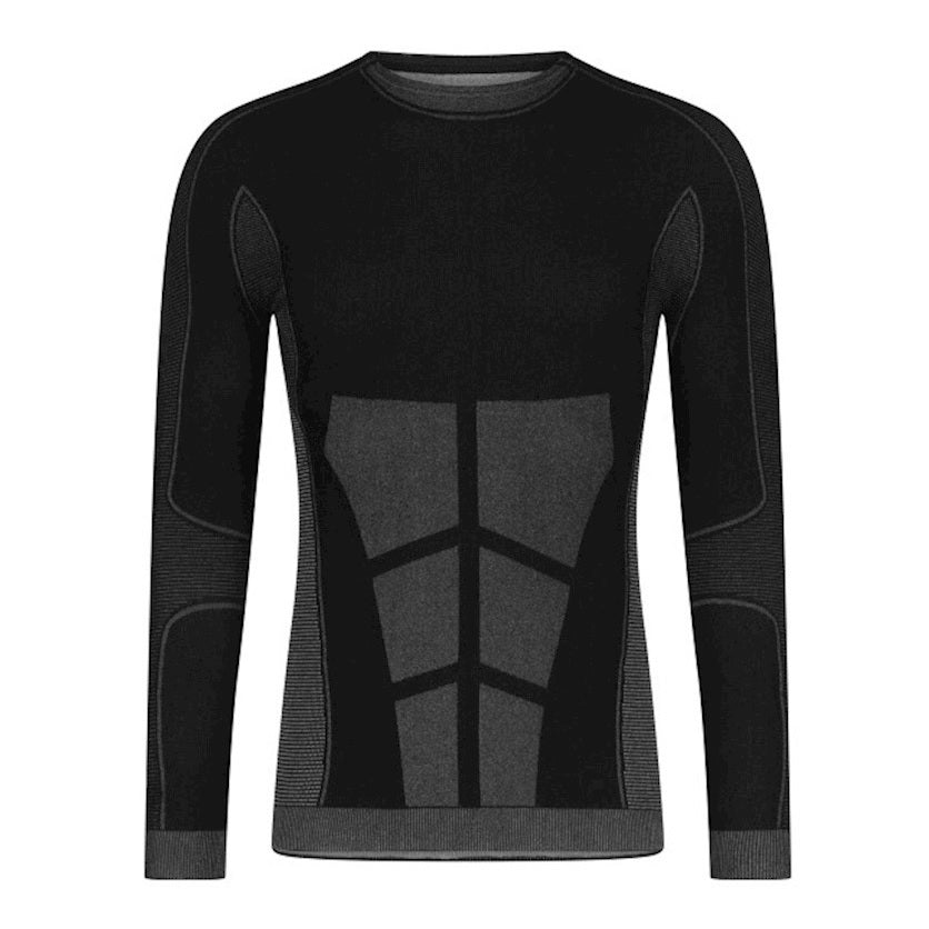 Megmeister Drynamo Hi-Performance Long Sleeve Base Layer- Men's - Charcoal