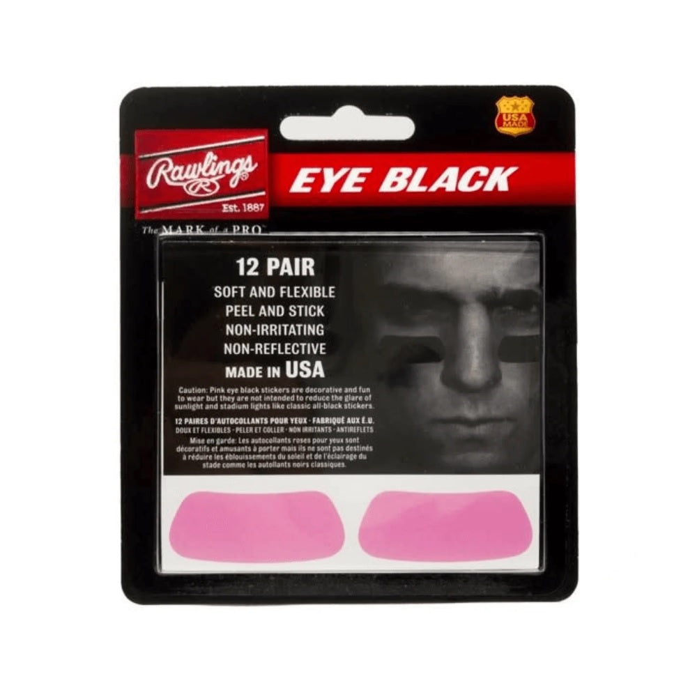 Rawlings Eye Black Sticker – Rote Schminkstreifen Für Baseball & Sport | Einheitsgröße, Hautverträglich & Einfach Anzubringen