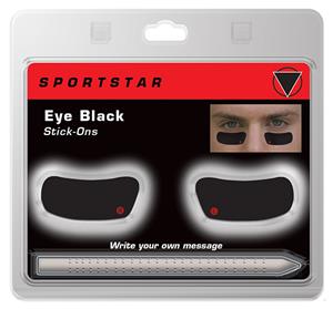 Eyeblack Pro Style Stick-Ons - 20 Stick-Ons - Black