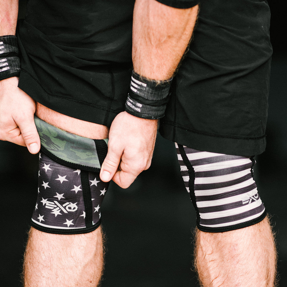 EXO Knee Sleeves - 5mm - Pair - Stars and Stripes (Reversible)