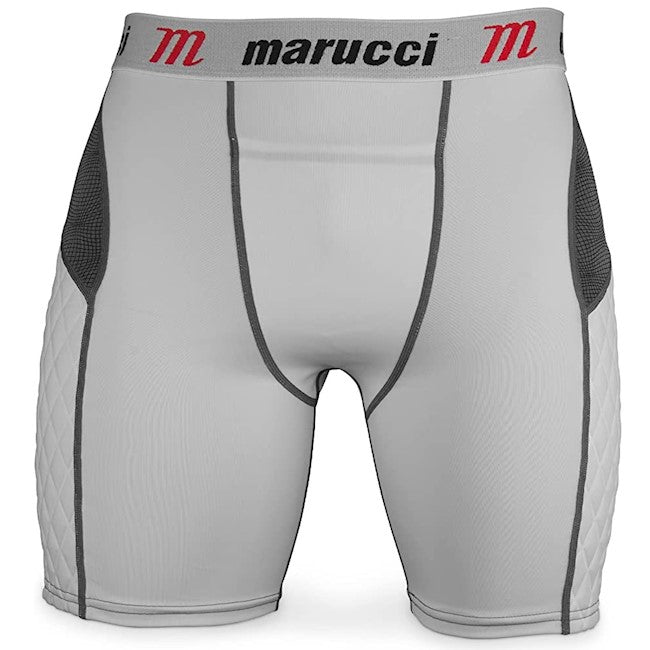 Marucci Padded Slider Shorts - Adult White