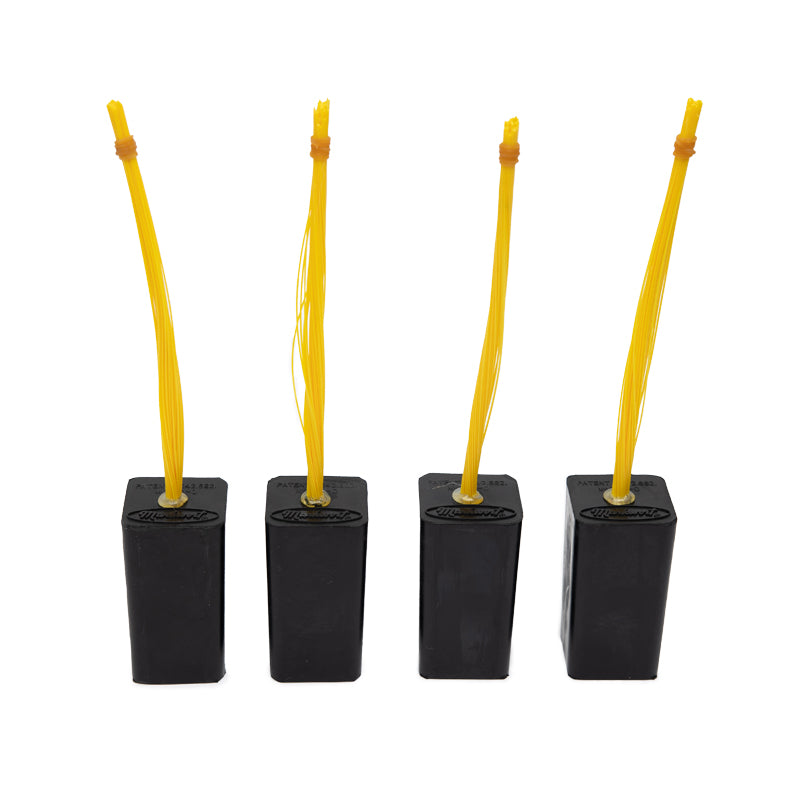 Markwort Black Base Plug w/ Yellow Bristles - 4 Pack