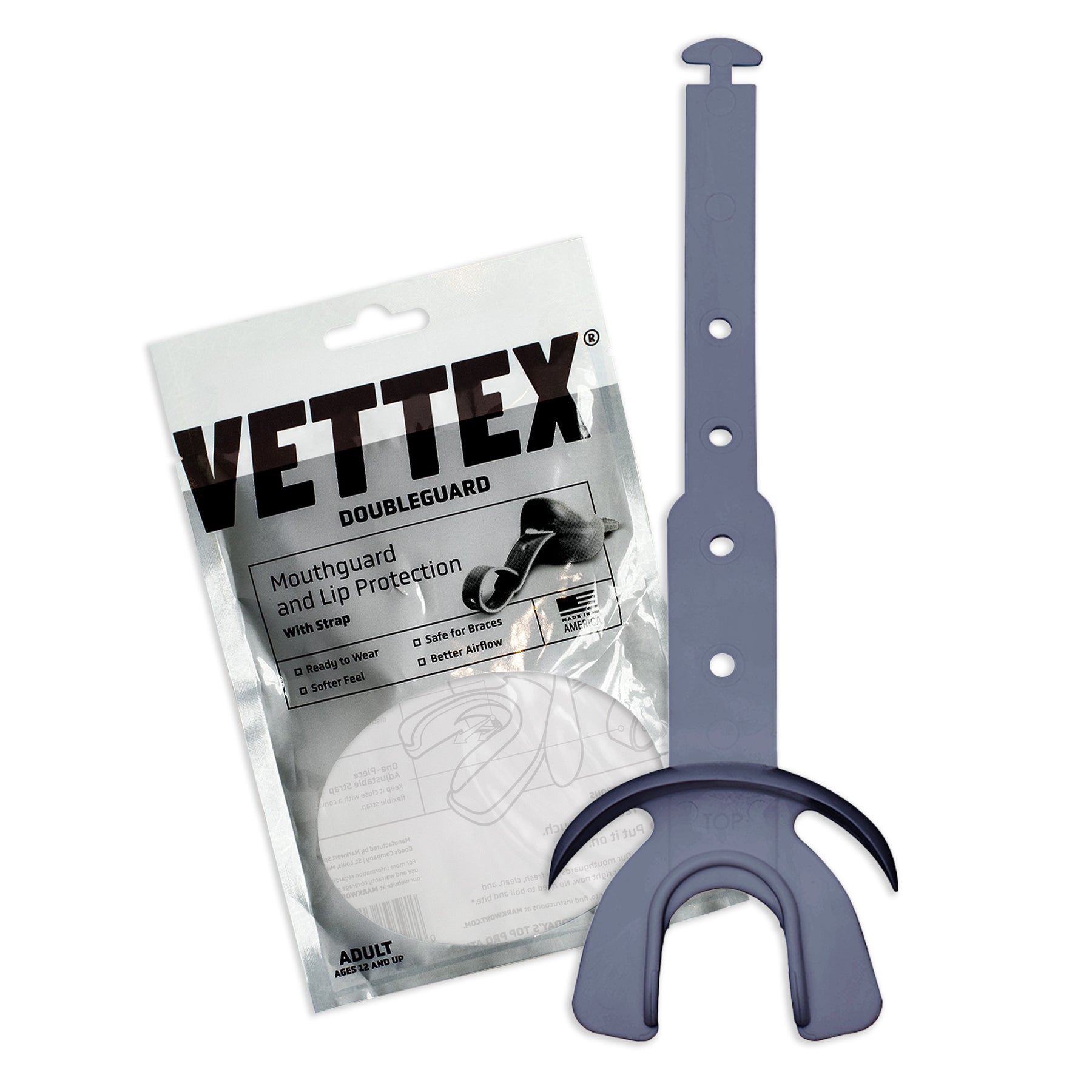 Vettex Doubleguard Mouthguard with Lip Protection - Adult