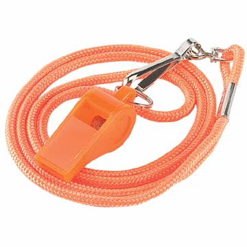 Markwort Plastic Whistle with Lanyard