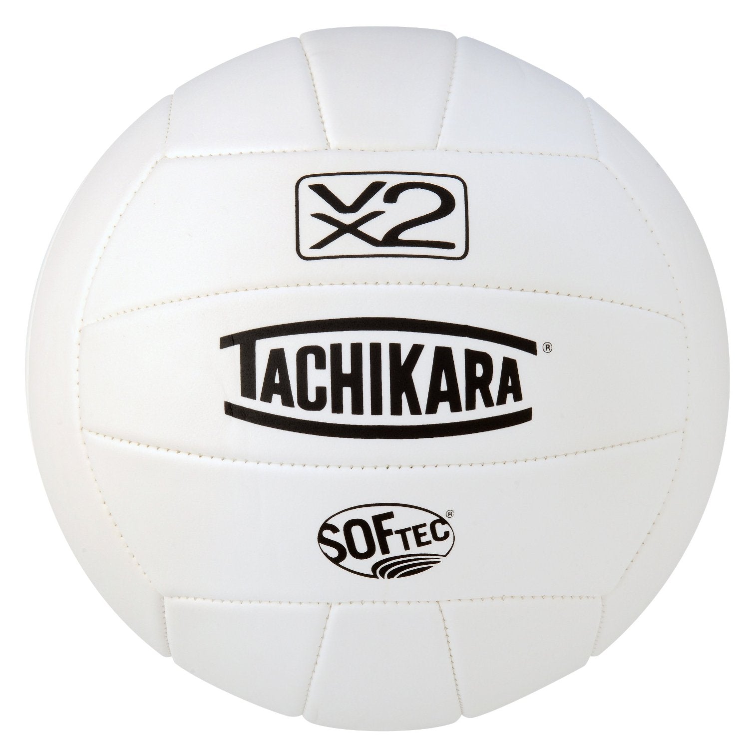 Tachikara Softec Foam-Backed Panel Volleyball - White