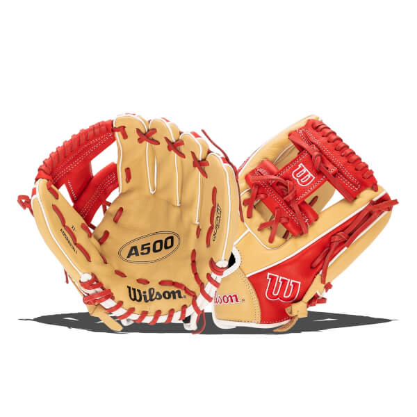 Wilson A500 Series Ball Glove 11" 

Blonde/Red/White