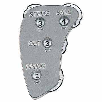 Evernew Aluminum 4-Dial Baseball Umpire Indicator