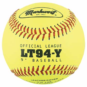 Markwort Yellow Leather Cover Baseball - 9