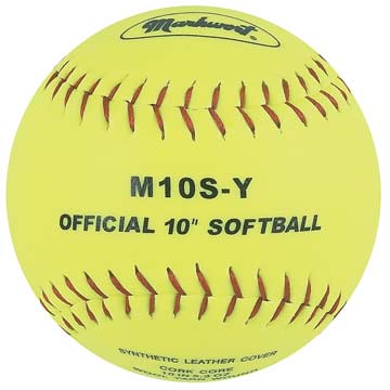 Markwort Synthetic Cover Softball 10 Yellow