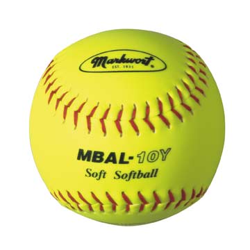 Markwort Soft Softball - 10 Yellow - Dozen