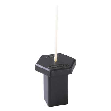 Markwort Black Baseplug w/White Indicator