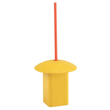 Markwort Yellow Base Plug with Orange Indicator - 4 Pack