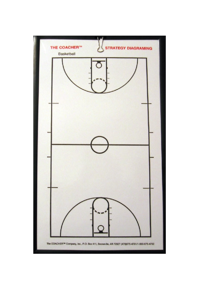 Coacher Frame-Less Magnetic Board - Basketall