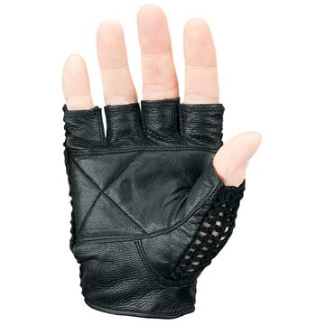 Markwort Weight Lifting Gloves - Knit Back - Black