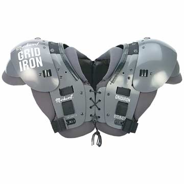 Markwort Football Shoulder Pads - Adult - XL - Grey