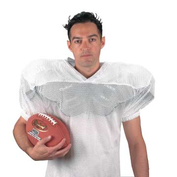 Markwort Porthole Mesh Football Jersey - Adult - White