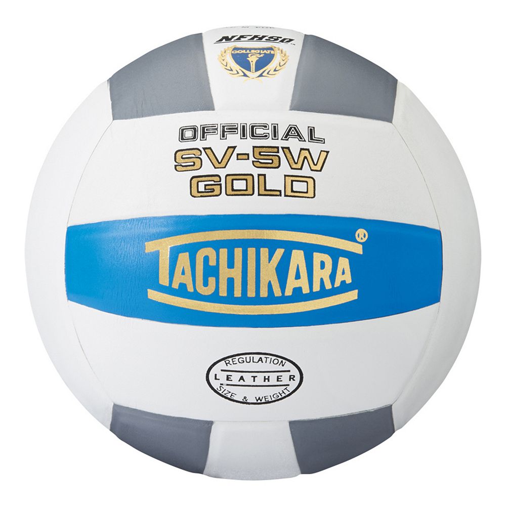 Tachikara NFHS SV-5W Gold Volleyball - Blue/White/Silver