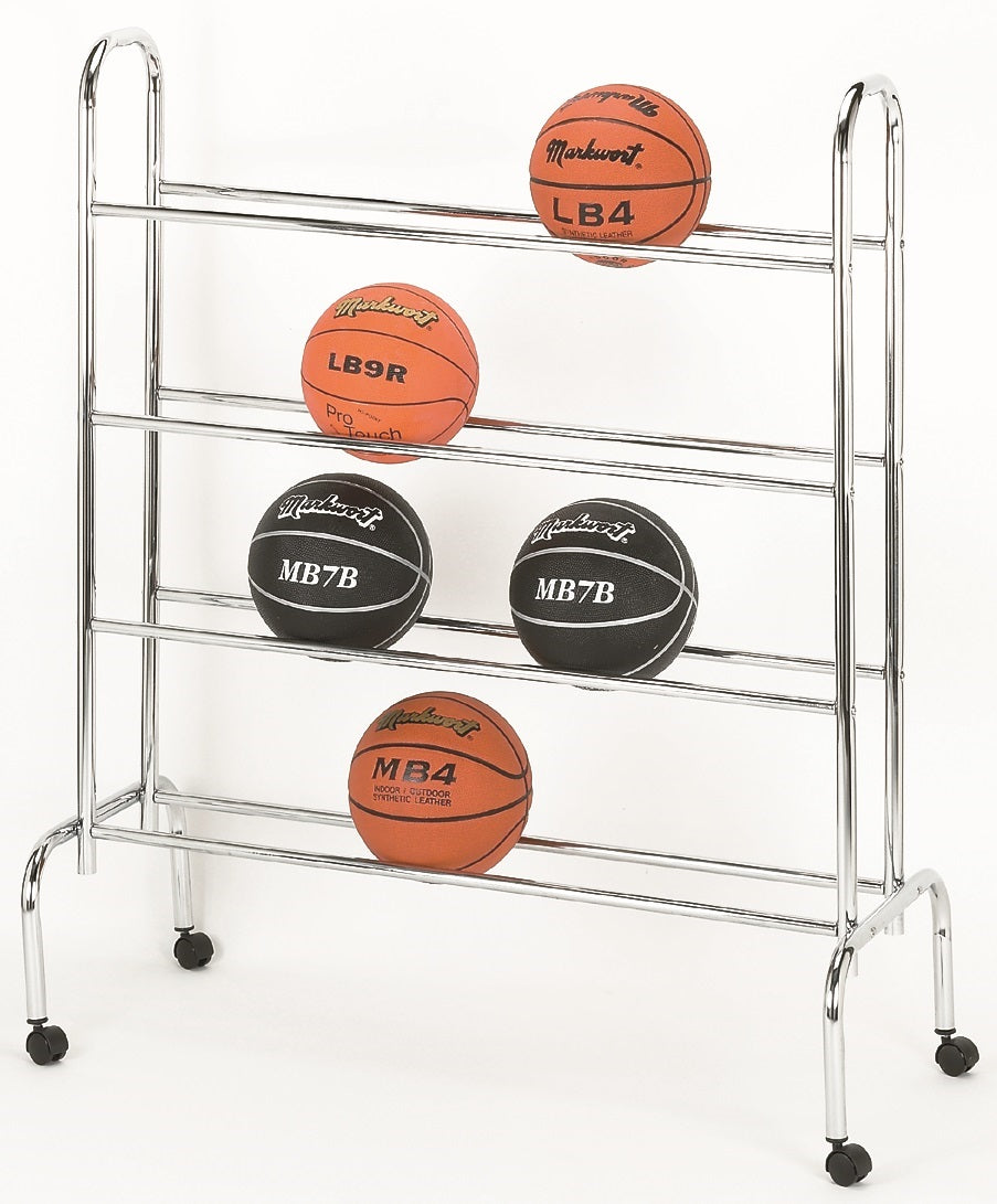 Markwort Metal Rack Basketball Carrier - Holds 16