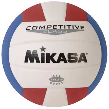 Mikasa Competitive Class Volleyball - Red/White/Blue