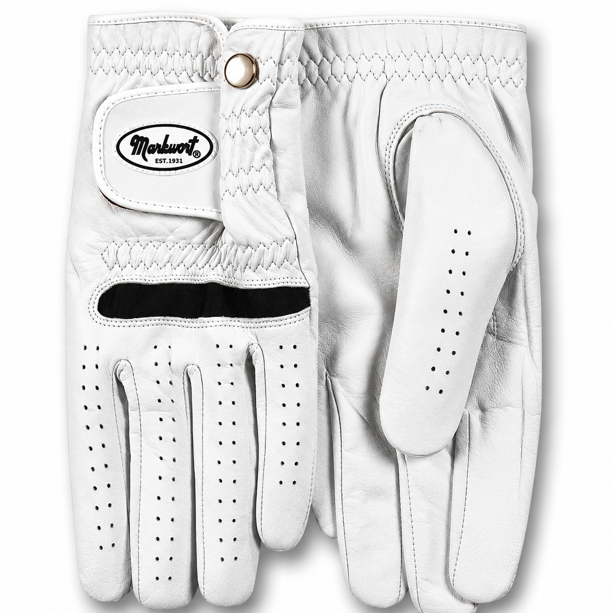 Markwort Leather Golf Glove - Men's - Left - White