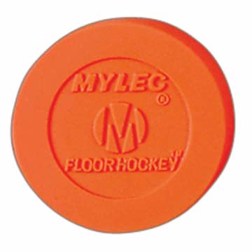 Mylec Floor Hockey Puck Carded - Orange