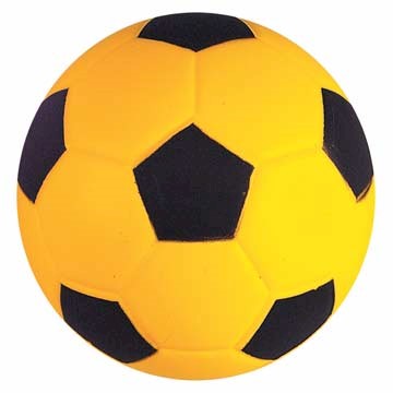 Foam Soccer Ball 8 - Yellow/Black