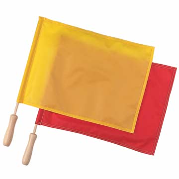 Markwort Soccer Linesman Flags - 1 Red 1 Yellow