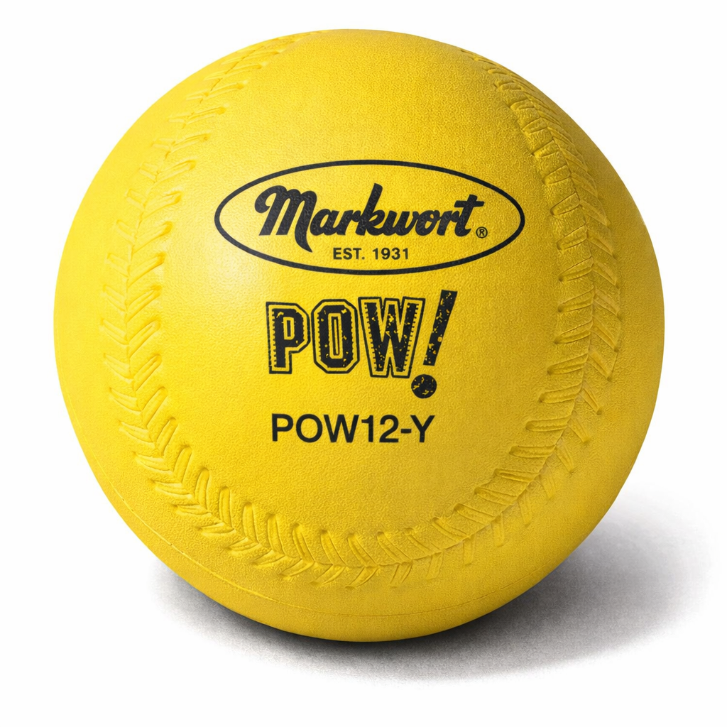 Yellow ball with 'Markwort' branding on a white background