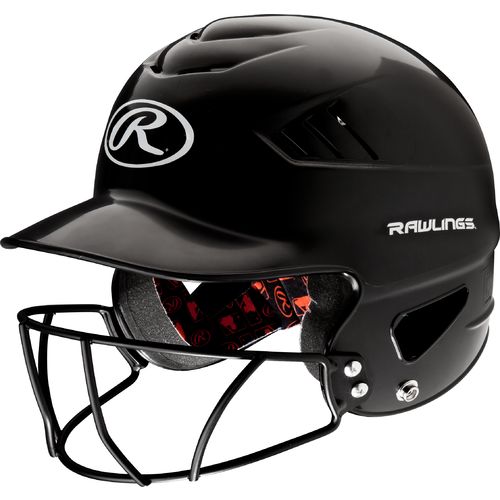 Rawlings Batter's Helmet w/Faceguard Black