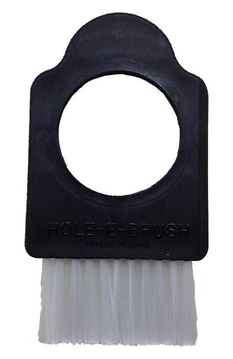 Hole-E-Brush Baseball w/ White Bristles